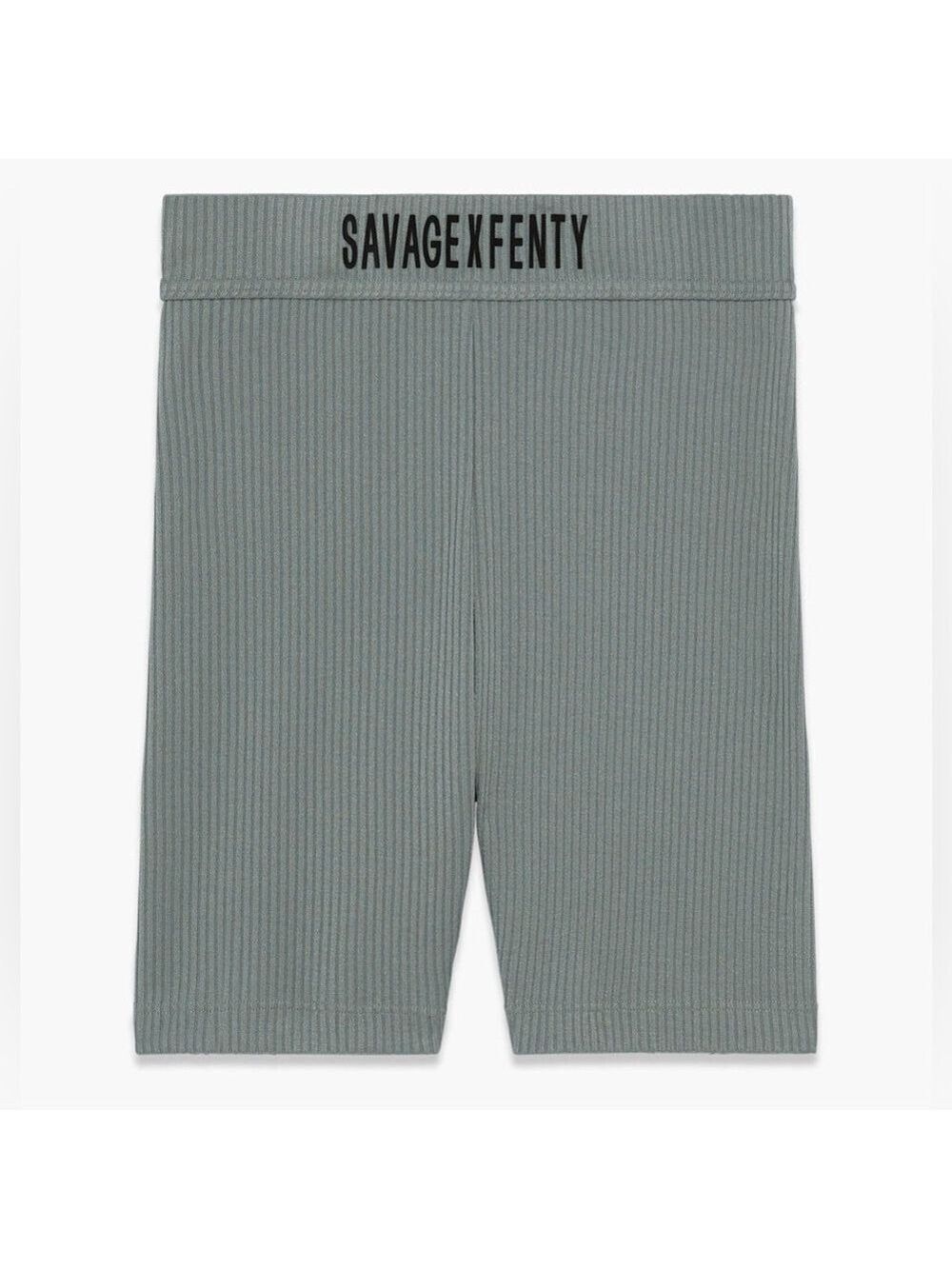 Savage x FENTY Essential Heavy Rib Logo Bike Shorts Deep Gray Medium